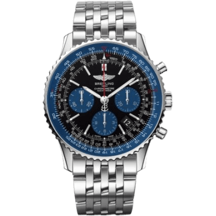 Navitimer 01 43 Stainless Steel / Blue Edition / Bracelet