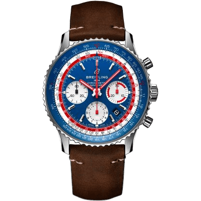 Breitling Navitimer 1 B01 Chronograph 43 Stainless Steel / Airline Editions Pan Am / Calf / Folding AB01212B1C1X2