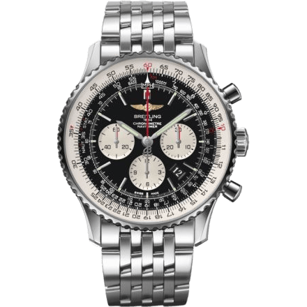 Navitimer 01 46 Stainless Steel / Black / Bracelet