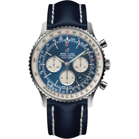 Breitling Navitimer 1 B01 Chronograph 46 Stainless Steel / Aurora Blue / Calf / Pin AB0127211C1X1