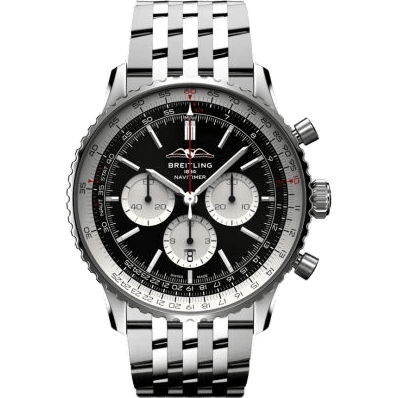 Navitimer B01 Chronograph 46 Stainless Steel / Black / Bracelet