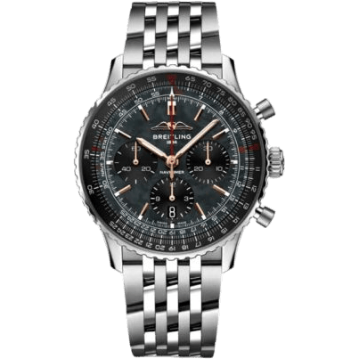 Breitling Navitimer B01 Chronograph 43 Stainless Steel / Black MOP / Japan / Bracelet AB01381G1B1A1