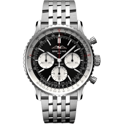 Navitimer B01 Chronograph 43 Stainless Steel / Black / Bracelet