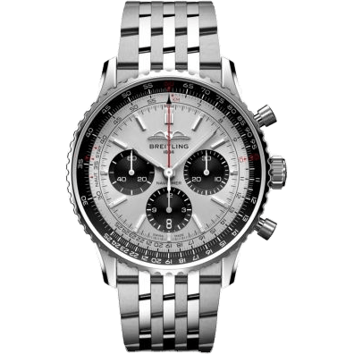 Breitling Navitimer B01 Chronograph 43 Stainless Steel / Silver / Bracelet AB0138241G1A1