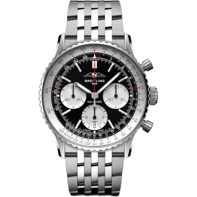 Navitimer B01 Chronograph 41 Stainless Steel / Black / Bracelet
