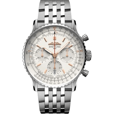 Breitling Navitimer B01 Chronograph 41 Stainless Steel / Silver / Bracelet AB0139211G1A1