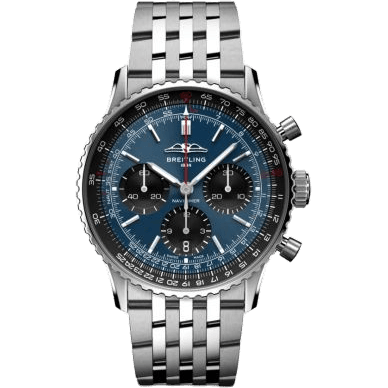 Navitimer B01 Chronograph 41 Stainless Steel / Blue / Bracelet