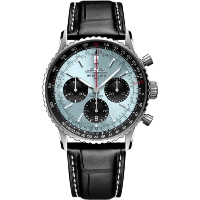 Breitling Navitimer B01 Chronograph 41 Stainless Steel / Ice Blue / Alligator AB0139241C2P1