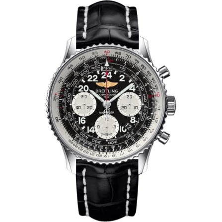 Cosmonaute Stainless Steel / Black / Croco
