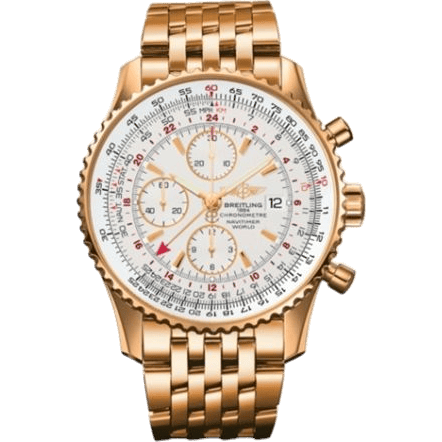 Breitling Navitimer World Red Gold / Silver / Bracelet H2432212/G664/426H