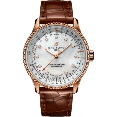 Navitimer 1 35 Automatic Red Gold / MOP / Croco / Folding