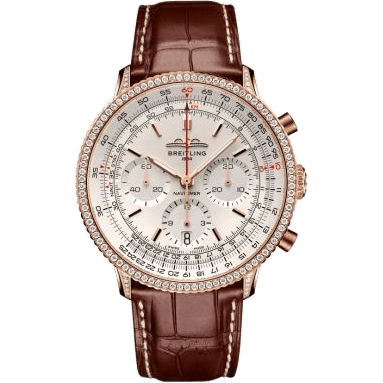 Breitling Navitimer B01 Chronograph 41 Red Gold - Diamond / White / Alligator RB0139631G1P1