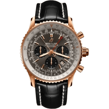 Navitimer Rattrapante Red Gold / Stratos Grey / Alligator