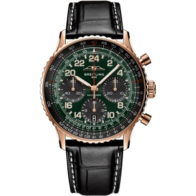 Navitimer B12 Chronograph 41 Cosmonaute Red Gold / Green