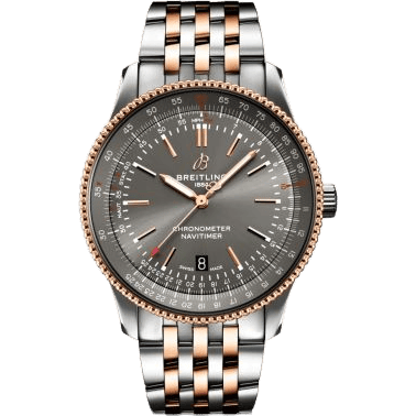 Breitling Navitimer Automatic 41 Automatic Stainless Steel / Rose Gold / Grey / Bracelet U17326121M1U1