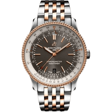 Breitling Navitimer Automatic 41 Automatic Stainless Steel / Rose Gold / Grey / Bracelet U17326211M1U1