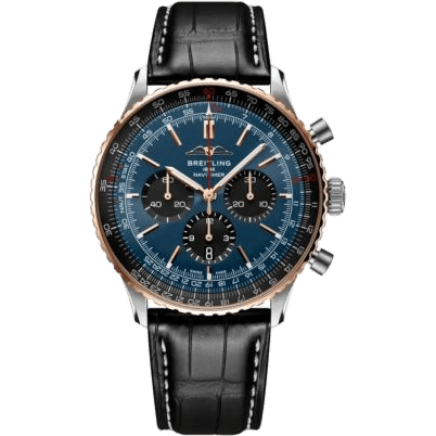 Breitling Navitimer B01 Chronograph 46 Stainless Steel - Red Gold / Blue / USA UB01372A1C1P1