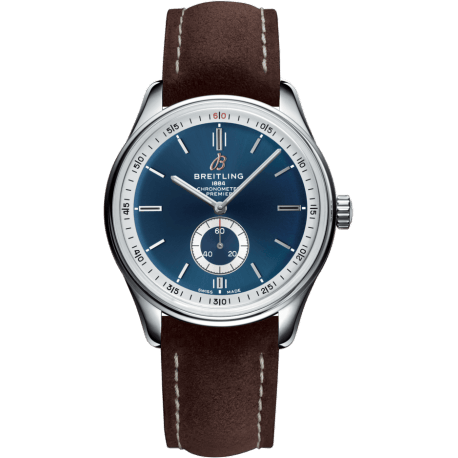 Premier Automatic 40 Stainless Steel / Blue / Nubuck Brown / Tang