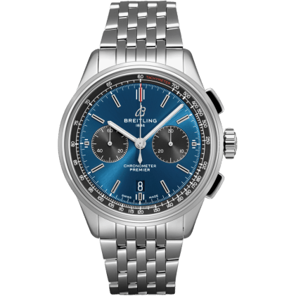 Premier B01 Chronograph 42 Stainless Steel / Blue / Bracelet