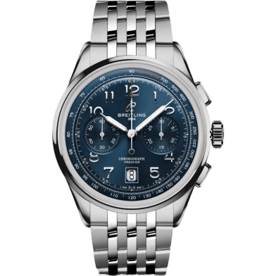 Premier B01 Chronograph 42 Stainless Steel / Blue / Bracelet