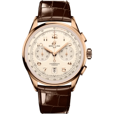 Premier B01 Chronograph 42 Red Gold / Cream / Alligator