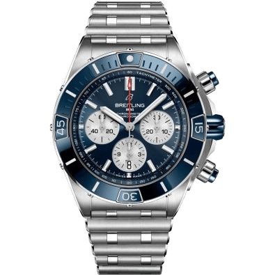 Super Chronomat B01 44 Stainless Steel / Blue / Rouleaux