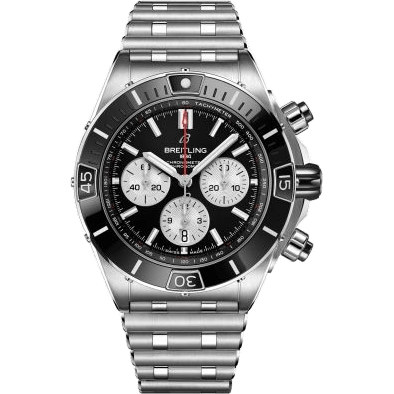 Super Chronomat B01 44 Stainless Steel / Black / Rouleaux