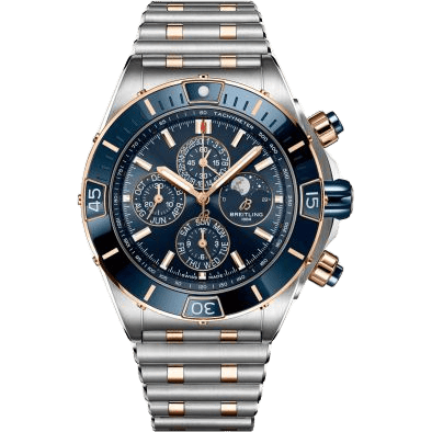Super Chronomat 1461 Days 44 Stainless Steel / Red Gold / Blue / Rouleaux