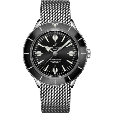 Superocean Heritage '57 Stainless Steel / Black / Mesh