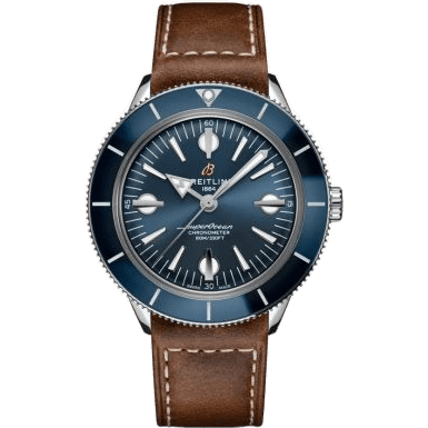 Superocean Heritage '57 Stainless Steel / Blue / Calf / Folding