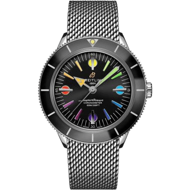 Superocean Heritage '57 Stainless Steel / Rainbow Boutique Limited Edition / Mesh