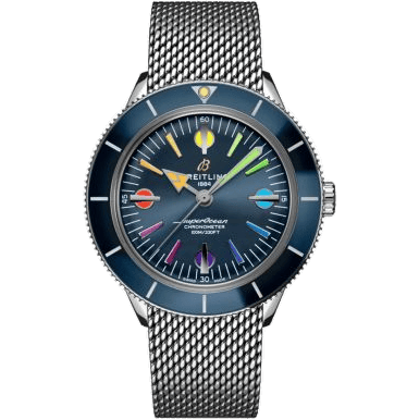 Superocean Heritage '57 Stainless Steel / Blue Rainbow / Mesh