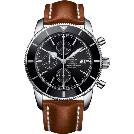 Breitling Superocean Heritage II 46 Chronograph Stainless Steel / Black / Black / Calf / Folding A1331212/BF78/440X/A20D.1