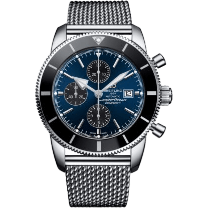 Breitling Superocean Heritage II 46 Chronograph Stainless Steel / Black / Blue / Milanese A1331212/C968/152A
