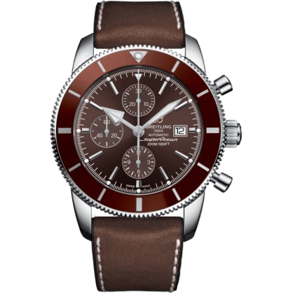 Breitling Superocean Heritage II 46 Chronograph Stainless Steel / Bronze / Bronze / Leather Rubber A1331233/Q616/295S/A20D.2
