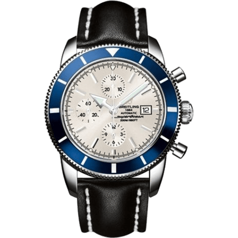 Superocean Heritage 46 Chronograph Stainless Steel / Blue / Stratus Silver / Calf