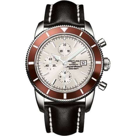 Superocean Heritage 46 Chronograph Stainless Steel / Bronze / Stratus Silver / Calf