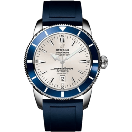 Superocean Heritage 46 Stainless Steel / Blue / Stratus Silver / Rubber