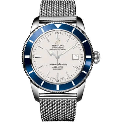 Superocean Heritage 42 Stainless Steel / Blue / Stratus Silver / Milanese
