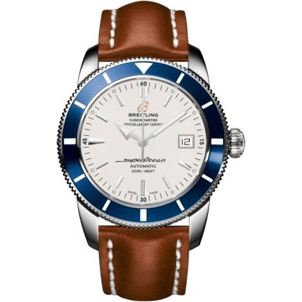 Superocean Heritage 42 Stainless Steel / Blue / Stratus Silver / Calf