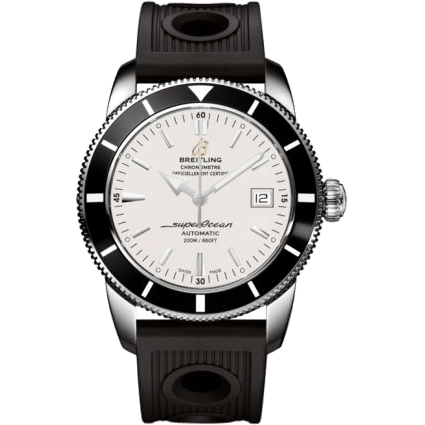 Superocean Heritage 42 Stainless Steel / Black / Stratus Silver / Rubber