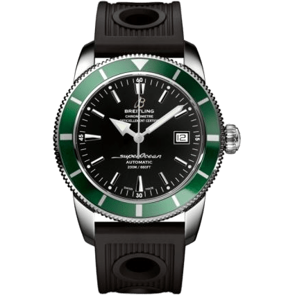 Superocean Heritage 42 Stainless Steel / Green / Volcano Black / Rubber