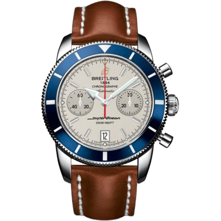 Superocean Heritage 44 Chronograph Stainless Steel / Blue / Silver / Calf