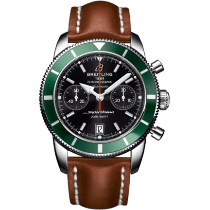 Superocean Heritage 44 Chronograph Stainless Steel / Green / Black / Calf