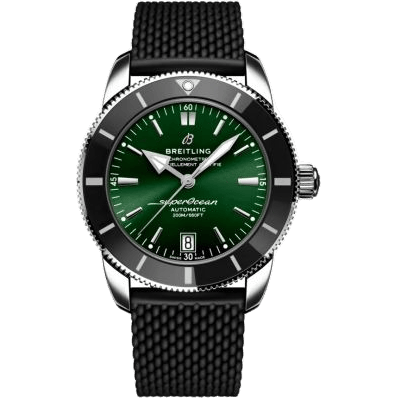 Breitling Superocean Heritage II 42 Stainless Steel / Green / Rubber / Folding AB2010121L1S1
