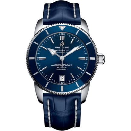 Breitling Superocean Heritage II 42 Stainless Steel / Blue / Blue / Croco / Pin AB201016/C960/731P/A20BA.1