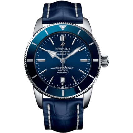 Breitling Superocean Heritage II 46 Stainless Steel / Blue / Blue / Croco / Pin AB202016/C961/746P/A20D.1