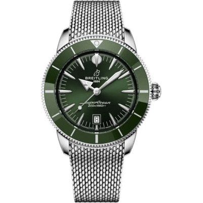 Superocean Heritage B31 Automatic 44 Stainless Steel / Green / Milanese