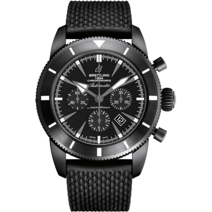 Superocean Heritage 46 Chronoworks Ceramic / Black / Rubber
