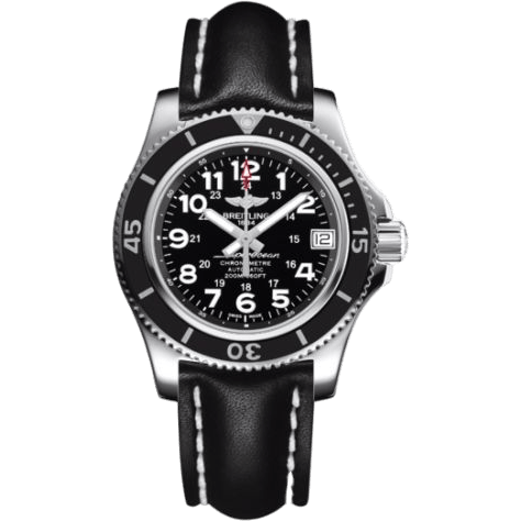 Breitling Superocean II 36 Black / Calf A17312C9.BD91.415X